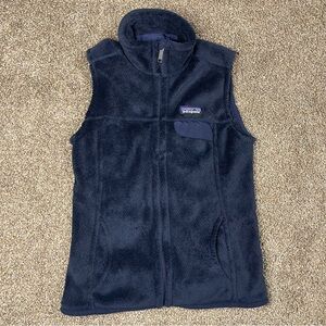 Patagonia Re-Tool Fleece Vest Navy Blue Polartec Women’s Size XS Soft Cozy